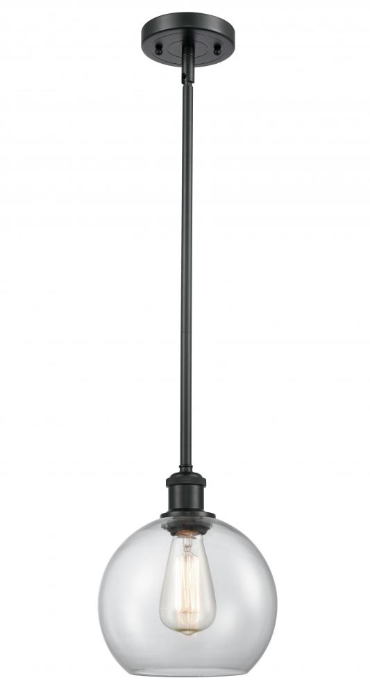 Athens - 1 Light - 8 inch - Matte Black - Mini Pendant