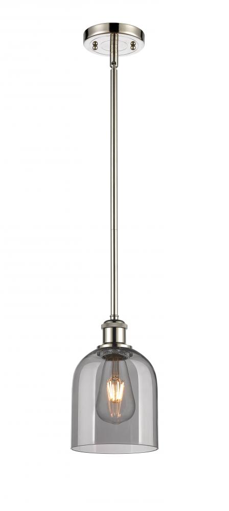 Bella - 1 Light - 6 inch - Polished Nickel - Mini Pendant