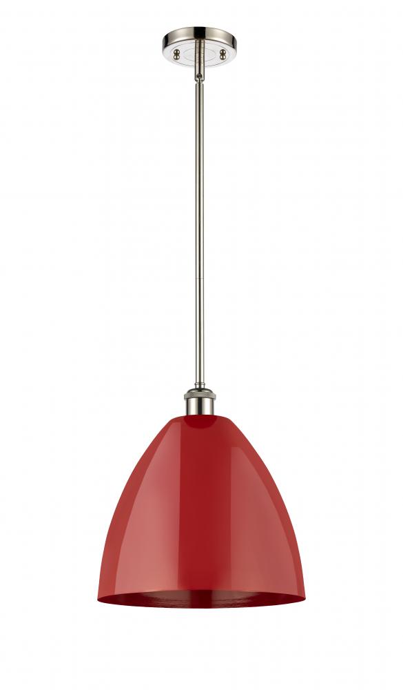 Plymouth - 1 Light - 12 inch - Polished Nickel - Pendant