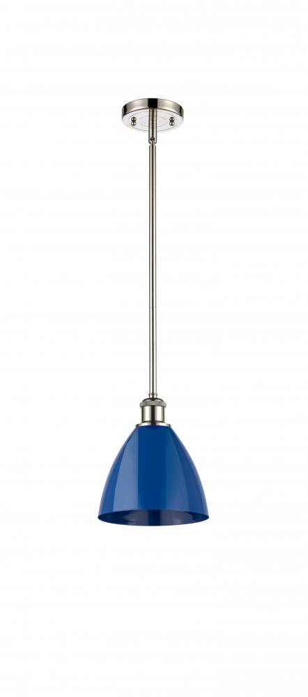 Plymouth - 1 Light - 8 inch - Polished Nickel - Pendant