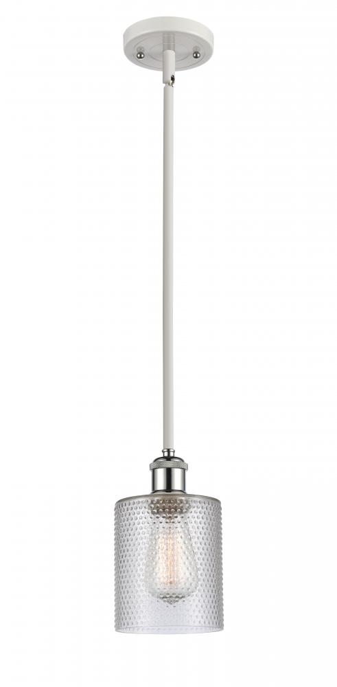 Cobbleskill - 1 Light - 5 inch - White Polished Chrome - Mini Pendant