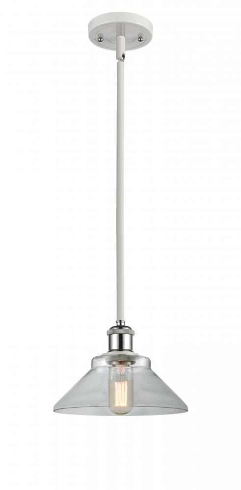 Orwell - 1 Light - 8 inch - White Polished Chrome - Mini Pendant