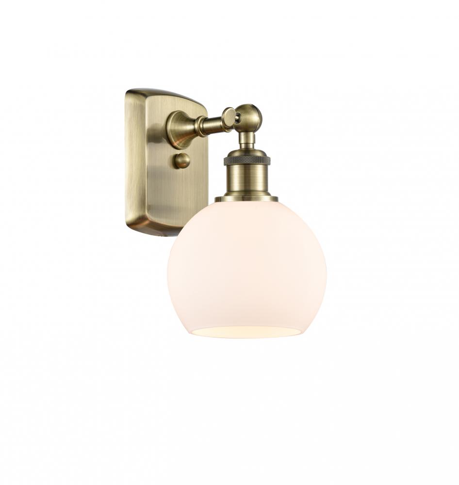 Athens - 1 Light - 6 inch - Antique Brass - Sconce