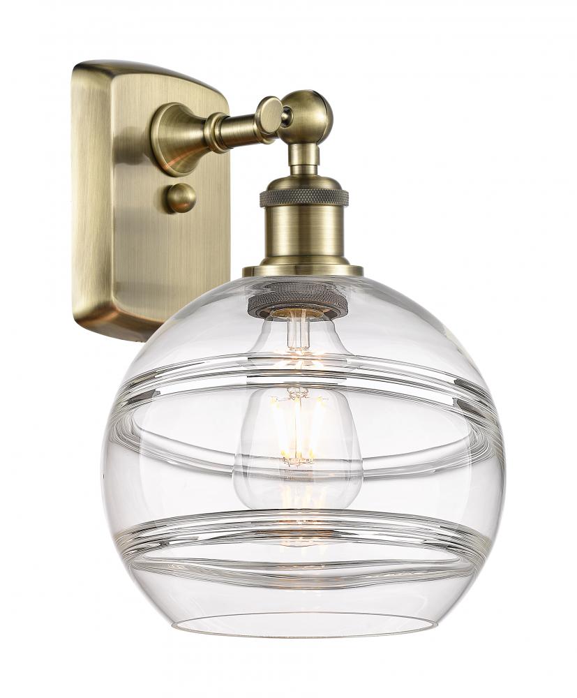 Rochester - 1 Light - 8 inch - Antique Brass - Sconce