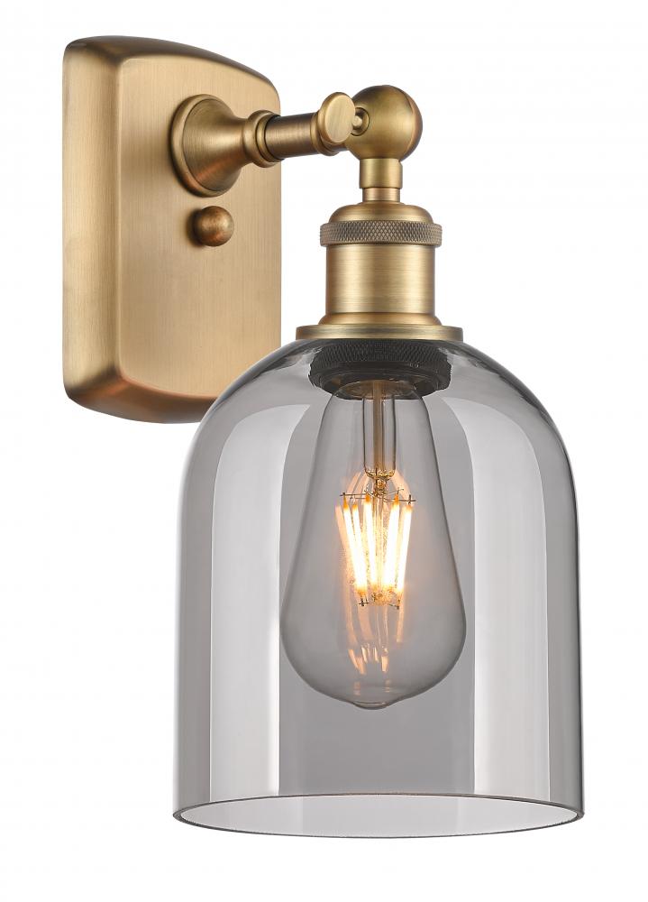 Bella - 1 Light - 6 inch - Brushed Brass - Sconce