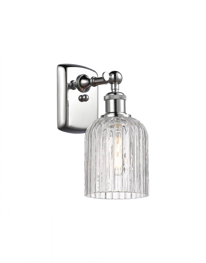 Bridal Veil - 1 Light - 5 inch - Polished Chrome - Sconce