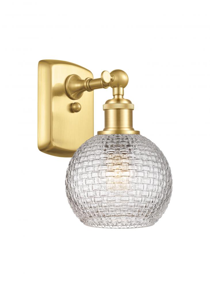 Athens - 1 Light - 6 inch - Satin Gold - Sconce