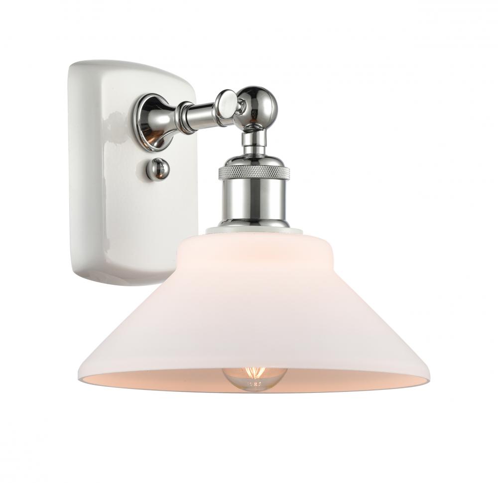 Orwell - 1 Light - 8 inch - White Polished Chrome - Sconce