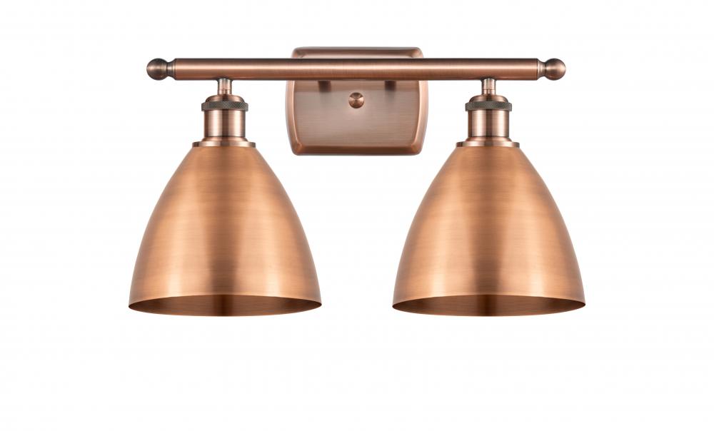 Bristol - 2 Light - 18 inch - Antique Copper - Bath Vanity Light