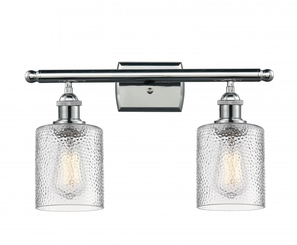 Cobbleskill - 2 Light - 15 inch - Polished Chrome - Bath Vanity Light