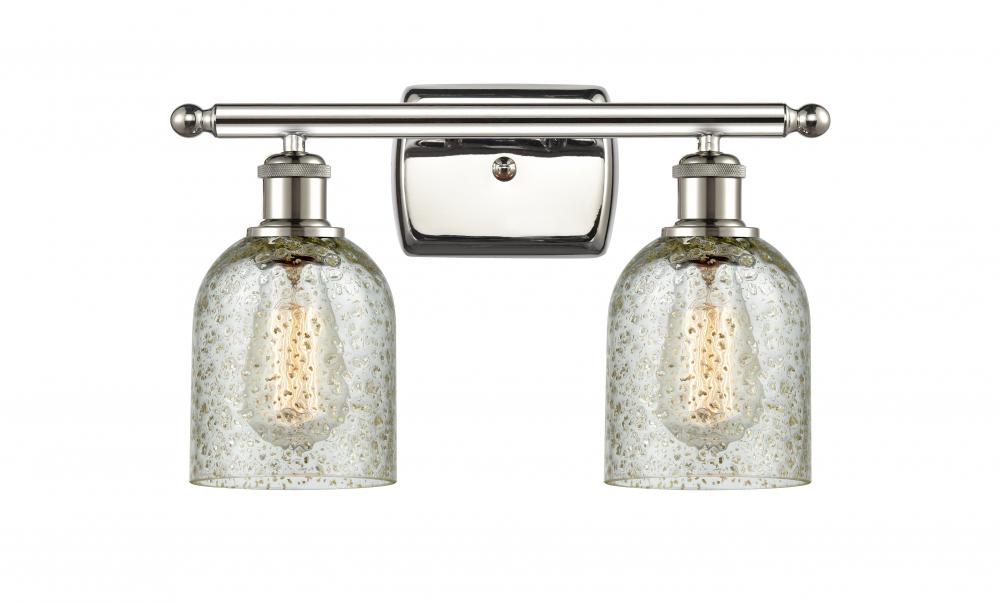 Caledonia - 2 Light - 15 inch - Polished Nickel - Bath Vanity Light