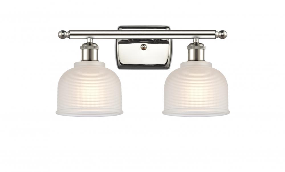 Dayton - 2 Light - 16 inch - Polished Nickel - Bath Vanity Light