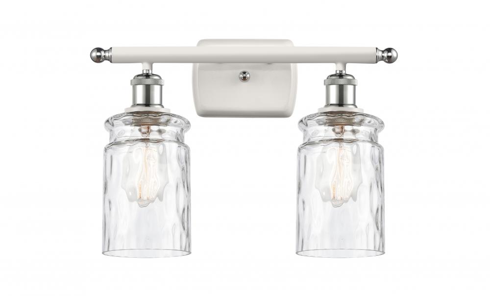 Candor - 2 Light - 15 inch - White Polished Chrome - Bath Vanity Light