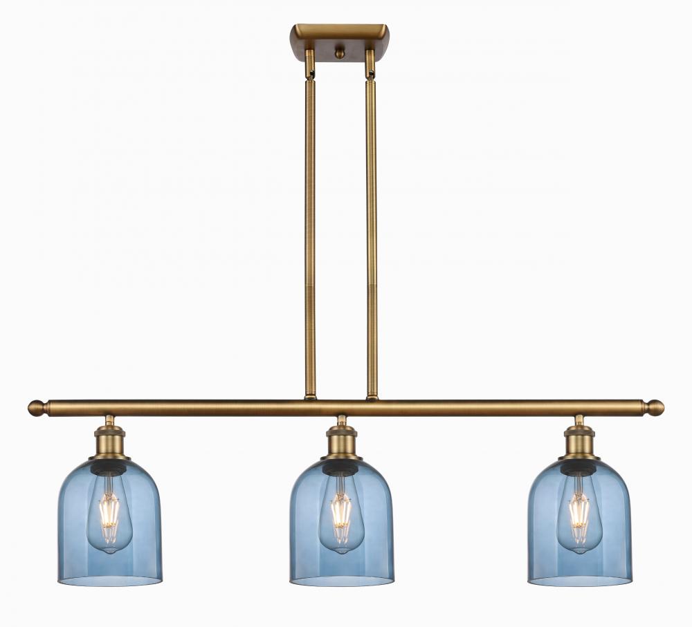 Bella - 3 Light - 36 inch - Brushed Brass - Cord hung - Island Light