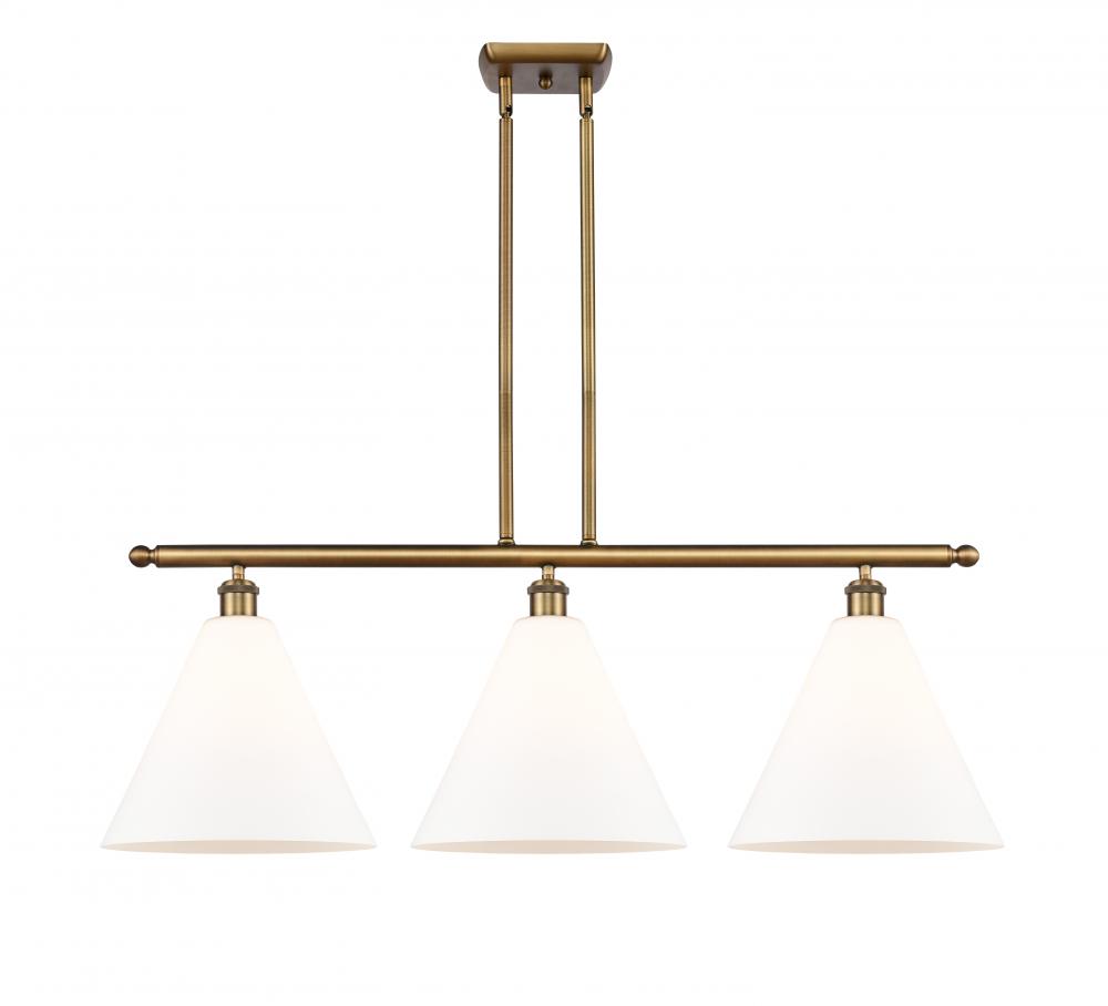 Berkshire - 3 Light - 39 inch - Brushed Brass - Cord hung - Island Light