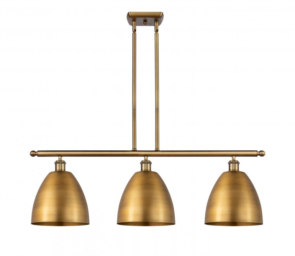 Bristol - 3 Light - 36 inch - Brushed Brass - Cord hung - Island Light