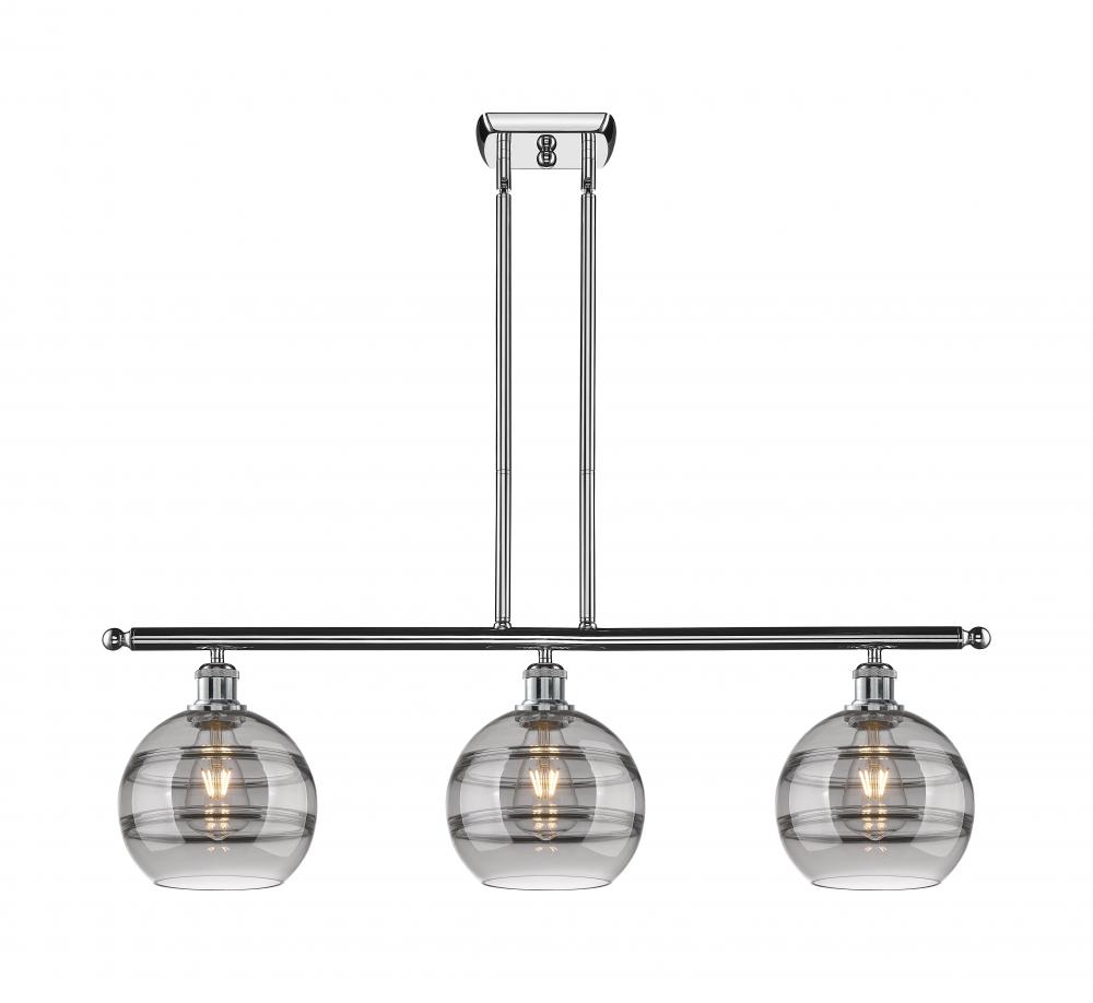 Rochester - 3 Light - 36 inch - Polished Chrome - Cord hung - Island Light