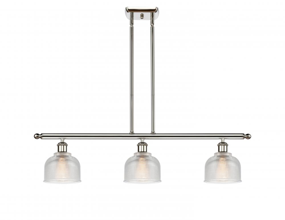 Dayton - 3 Light - 36 inch - Polished Nickel - Cord hung - Island Light