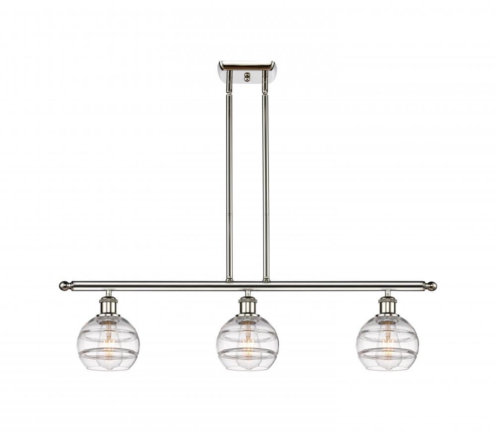 Rochester - 3 Light - 36 inch - Polished Nickel - Cord hung - Island Light