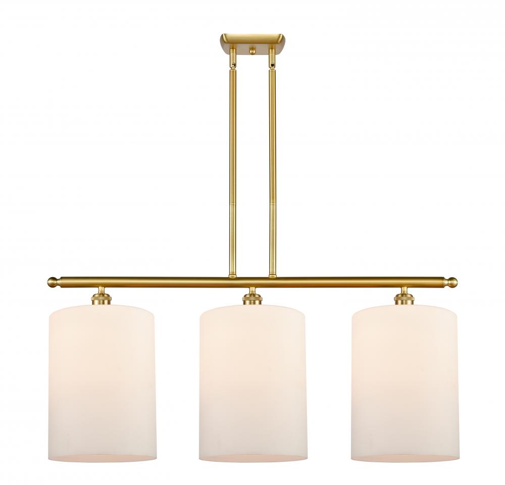 Cobbleskill - 3 Light - 36 inch - Satin Gold - Cord hung - Island Light