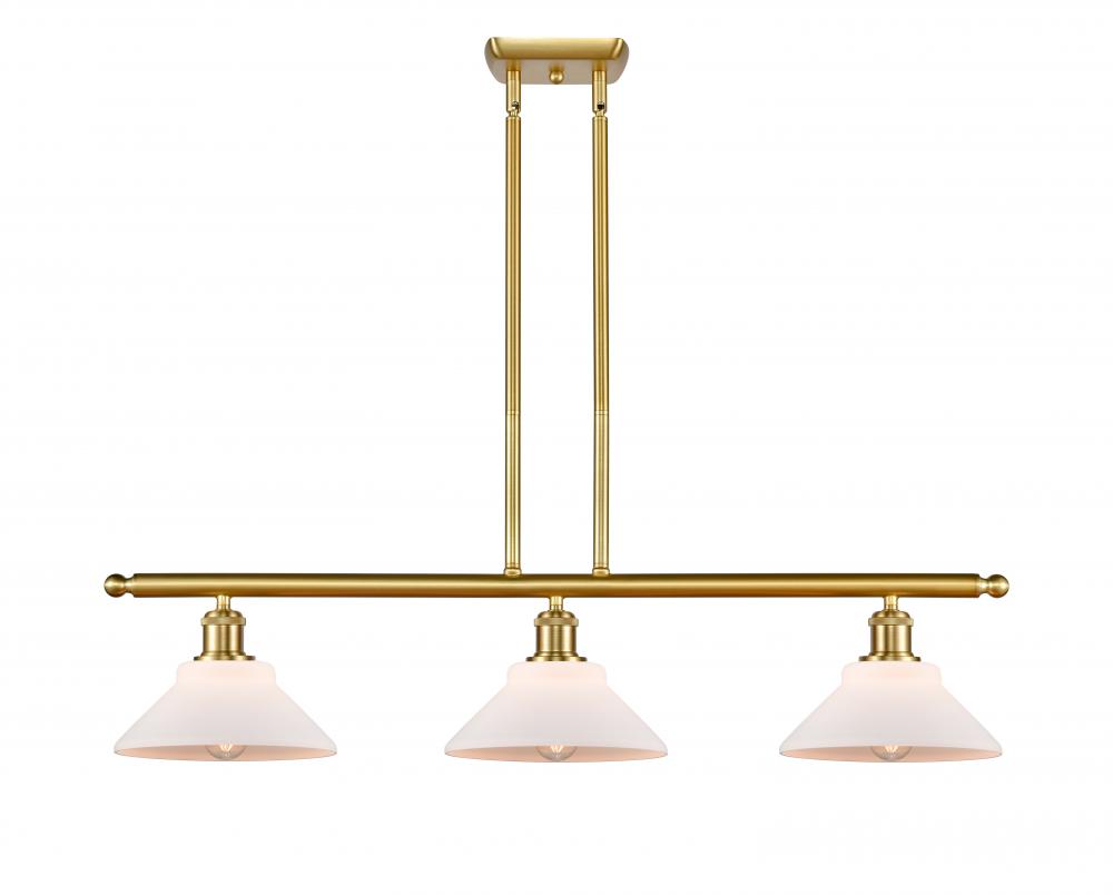 Orwell - 3 Light - 36 inch - Satin Gold - Cord hung - Island Light