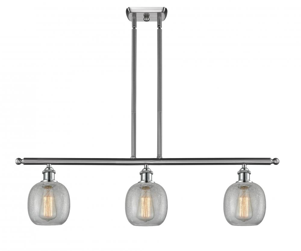 Belfast - 3 Light - 36 inch - Brushed Satin Nickel - Cord hung - Island Light