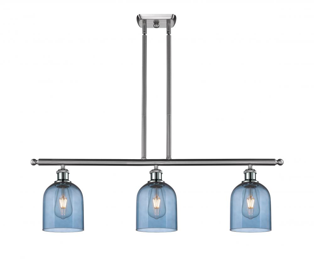 Bella - 3 Light - 36 inch - Brushed Satin Nickel - Cord hung - Island Light