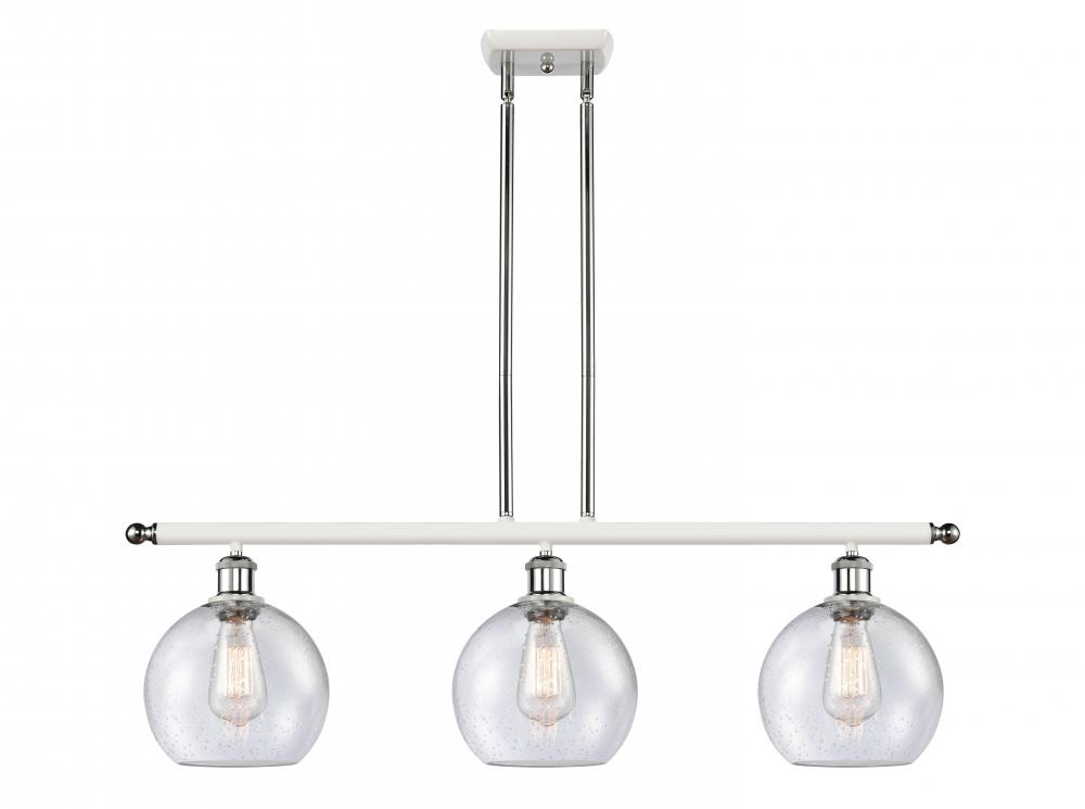 Athens - 3 Light - 36 inch - White Polished Chrome - Cord hung - Island Light