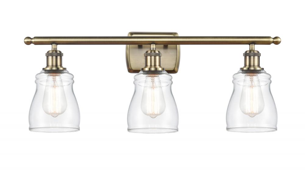 Ellery - 3 Light - 25 inch - Antique Brass - Bath Vanity Light