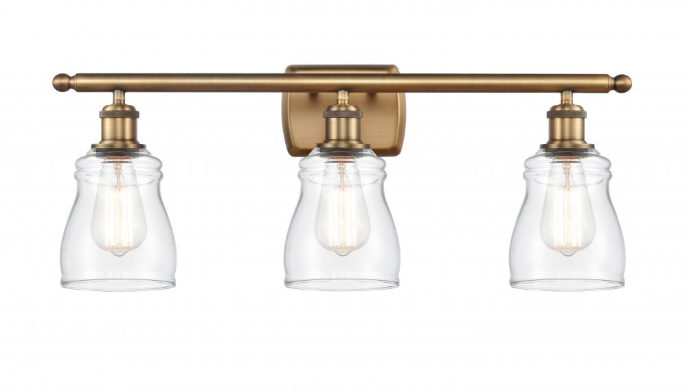 Ellery - 3 Light - 25 inch - Brushed Brass - Bath Vanity Light