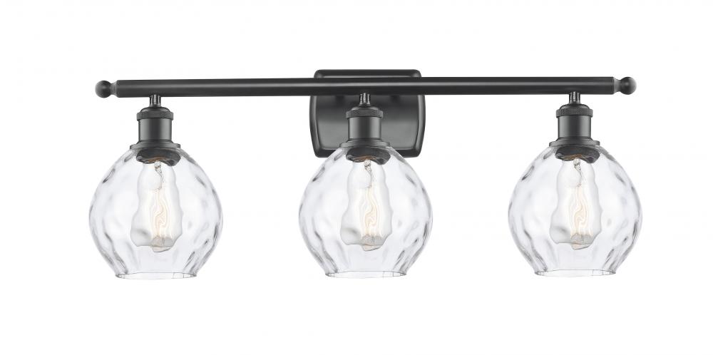 Waverly - 3 Light - 26 inch - Matte Black - Bath Vanity Light