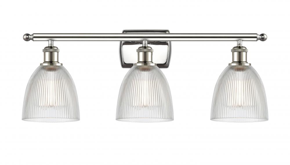 Castile - 3 Light - 26 inch - Polished Nickel - Bath Vanity Light