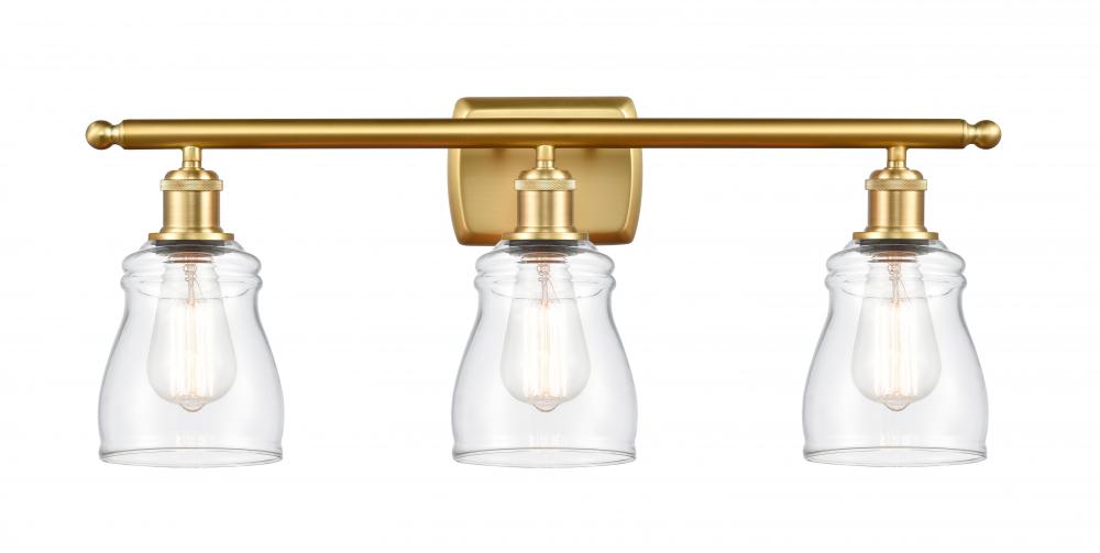 Ellery - 3 Light - 25 inch - Satin Gold - Bath Vanity Light