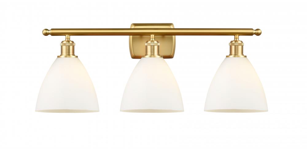 Bristol - 3 Light - 28 inch - Satin Gold - Bath Vanity Light