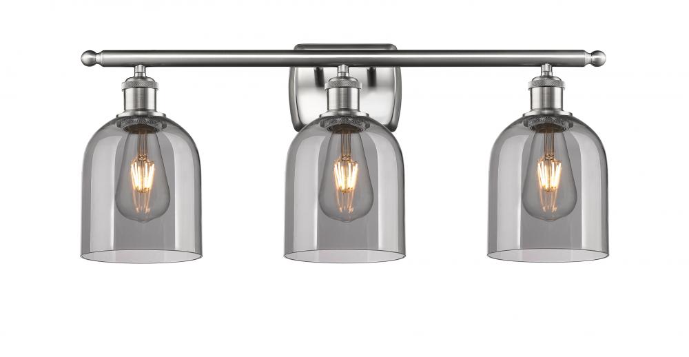 Bella - 3 Light - 26 inch - Brushed Satin Nickel - Bath Vanity Light