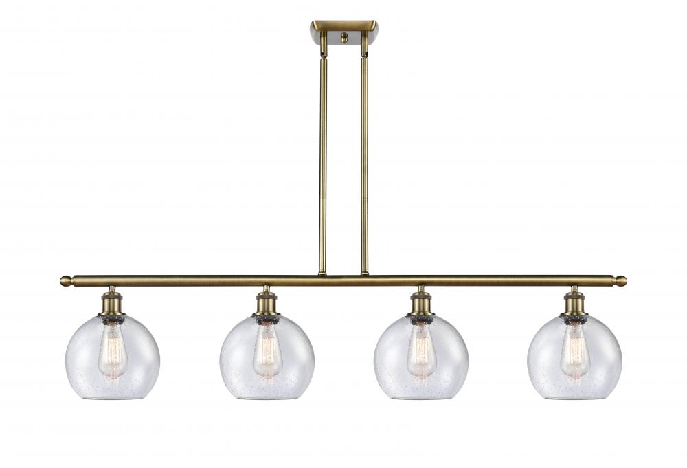 Athens - 4 Light - 48 inch - Antique Brass - Cord hung - Island Light