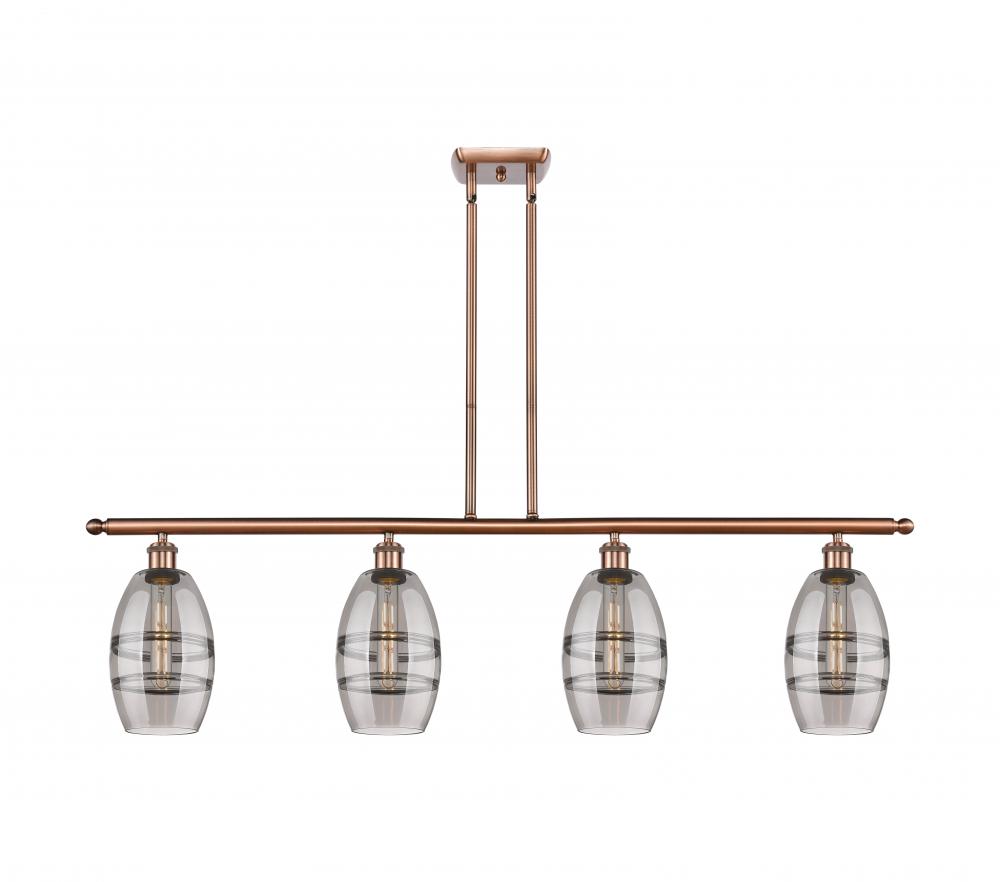 Vaz - 4 Light - 48 inch - Antique Copper - Cord hung - Island Light