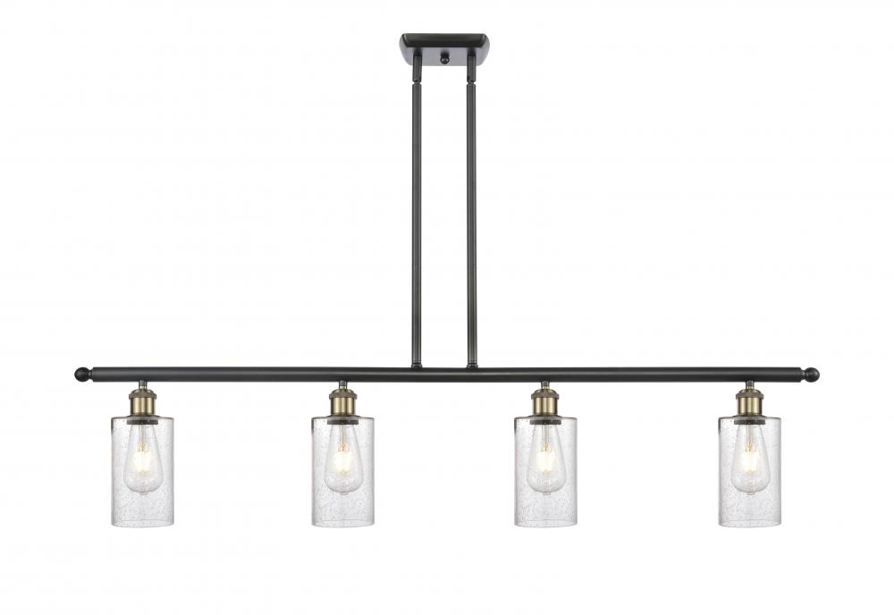 Clymer - 4 Light - 48 inch - Black Antique Brass - Cord hung - Island Light