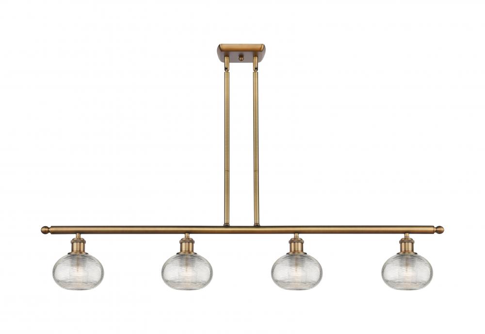 Ithaca - 4 Light - 48 inch - Brushed Brass - Cord hung - Island Light