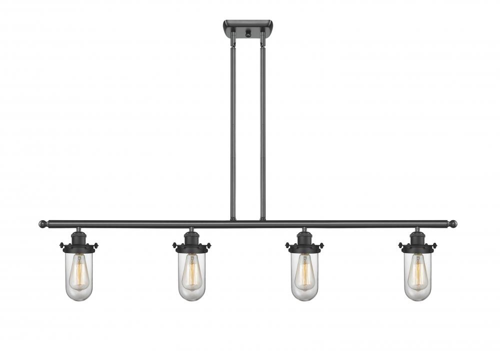 Kingsbury - 4 Light - 48 inch - Matte Black - Cord hung - Island Light