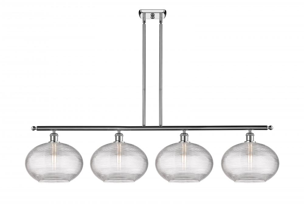 Ithaca - 4 Light - 50 inch - Polished Chrome - Cord hung - Island Light