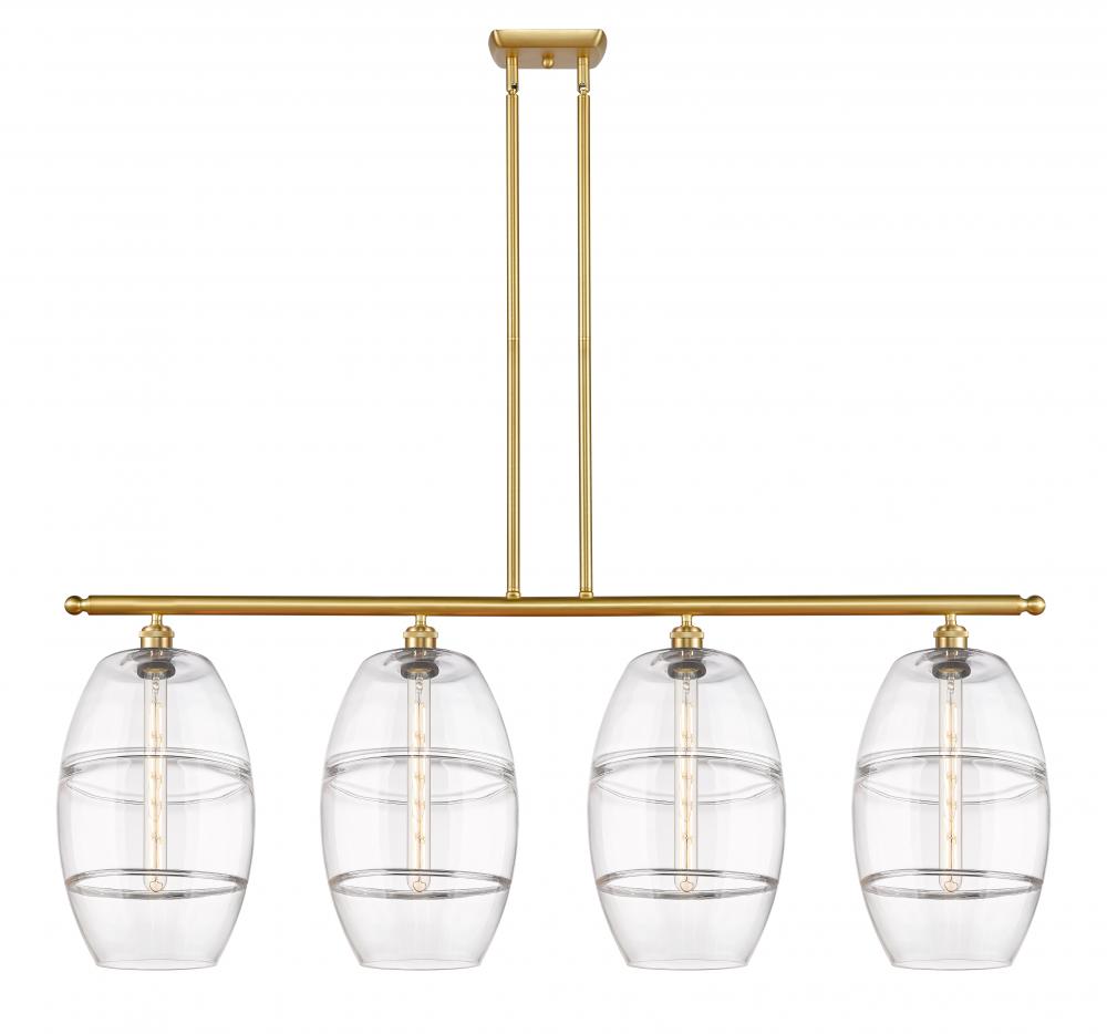 Vaz - 4 Light - 48 inch - Satin Gold - Cord hung - Island Light