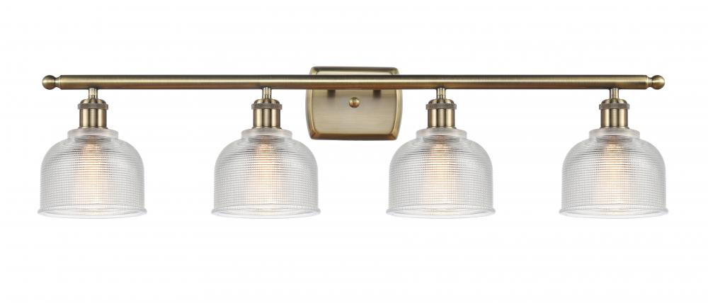 Dayton - 4 Light - 36 inch - Antique Brass - Bath Vanity Light