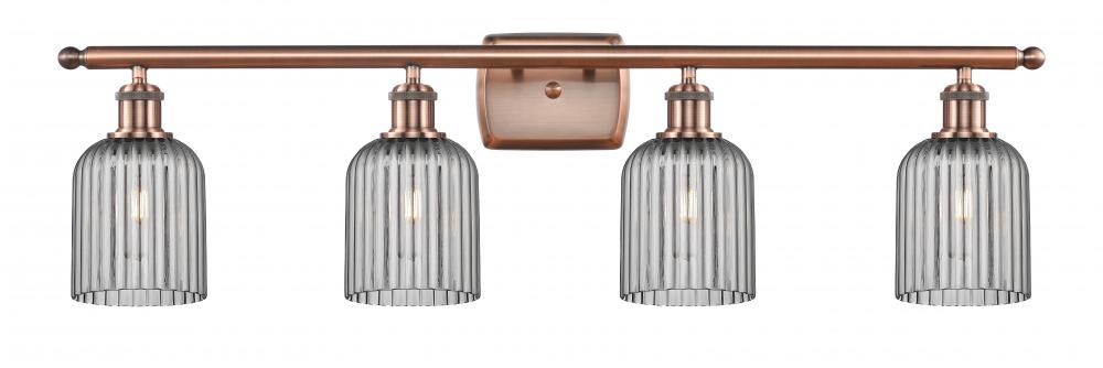 Bridal Veil - 4 Light - 35 inch - Antique Copper - Bath Vanity Light