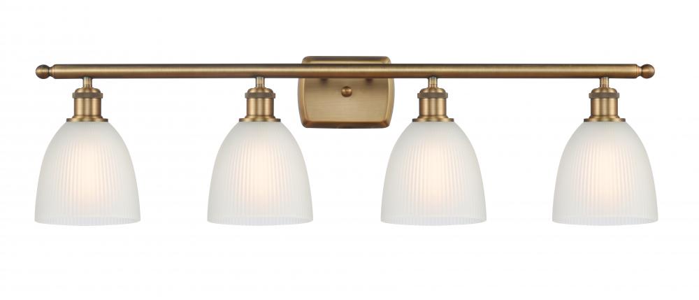 Castile - 4 Light - 36 inch - Brushed Brass - Bath Vanity Light