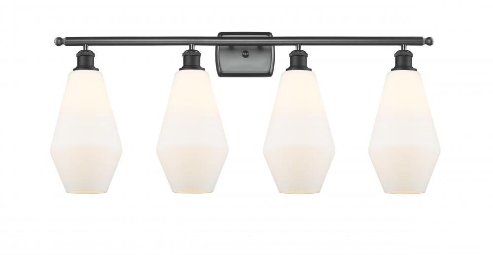 Cindyrella - 4 Light - 37 inch - Matte Black - Bath Vanity Light