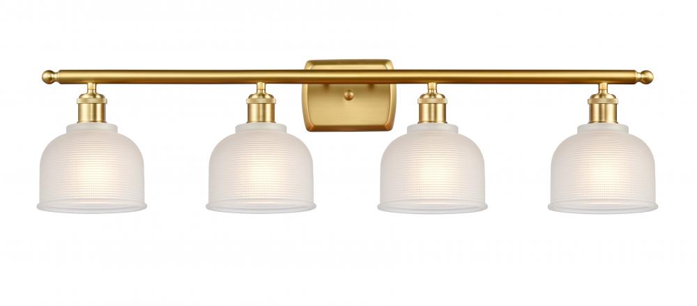 Dayton - 4 Light - 36 inch - Satin Gold - Bath Vanity Light