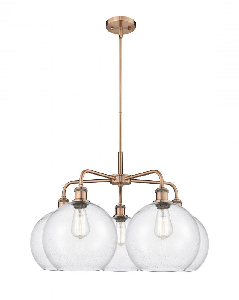 Athens - 5 Light - 28 inch - Antique Copper - Chandelier