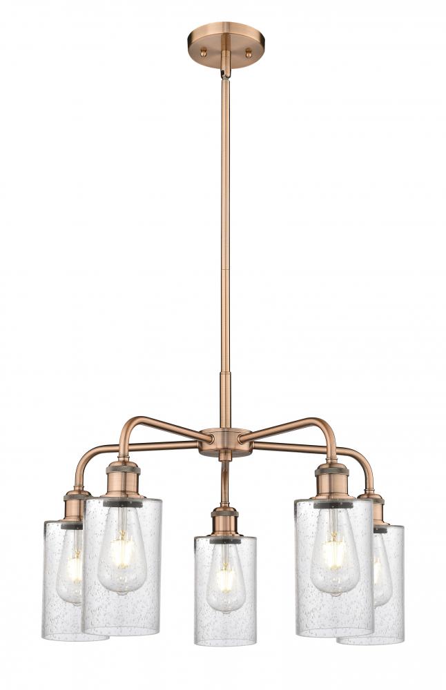 Clymer - 5 Light - 22 inch - Antique Copper - Chandelier