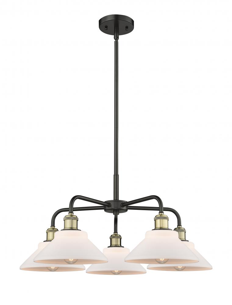 Orwell - 5 Light - 26 inch - Black Antique Brass - Chandelier